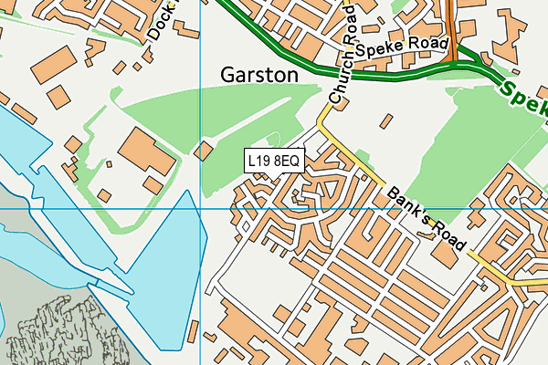 L19 8EQ map - OS VectorMap District (Ordnance Survey)