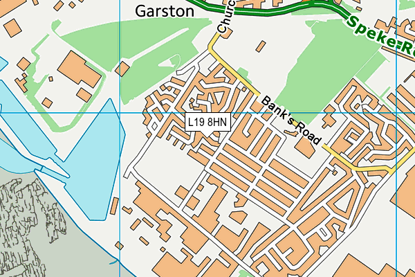 L19 8HN map - OS VectorMap District (Ordnance Survey) L19 8HN map - OS VectorMap District (Ordnance Survey)