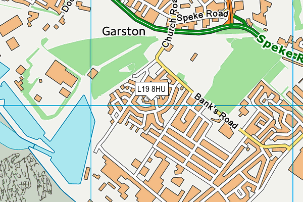 L19 8HU map - OS VectorMap District (Ordnance Survey) L19 8HU map - OS VectorMap District (Ordnance Survey)