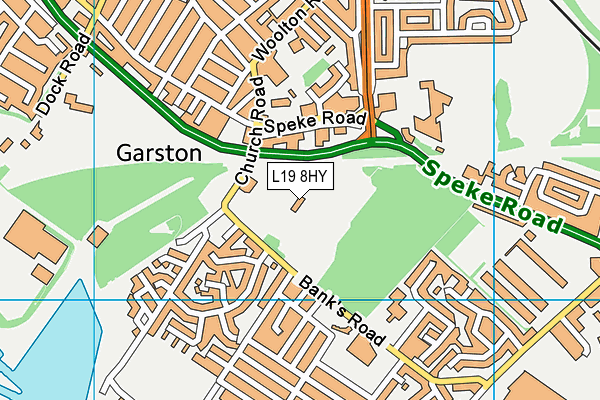 L19 8HY map - OS VectorMap District (Ordnance Survey) L19 8HY map - OS VectorMap District (Ordnance Survey)