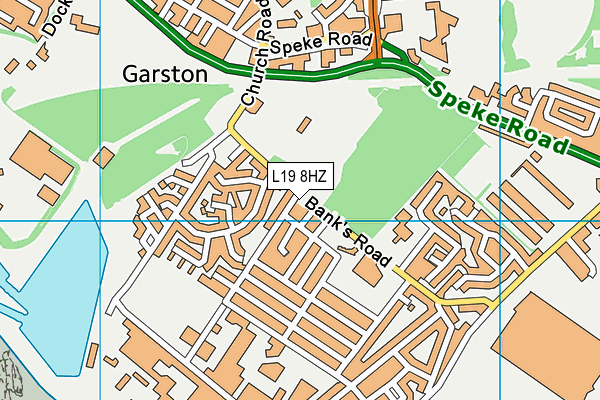L19 8HZ map - OS VectorMap District (Ordnance Survey) L19 8HZ map - OS VectorMap District (Ordnance Survey)
