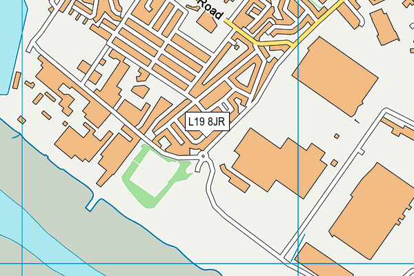 L19 8JR map - OS VectorMap District (Ordnance Survey) L19 8JR map - OS VectorMap District (Ordnance Survey)