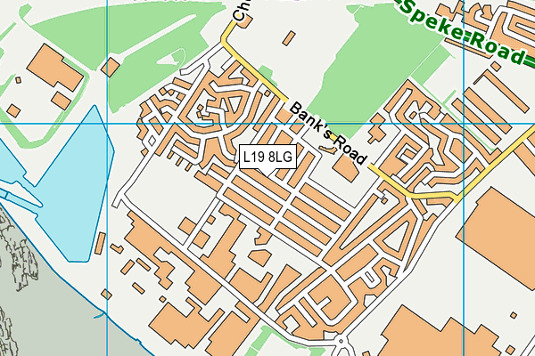 L19 8LG map - OS VectorMap District (Ordnance Survey) L19 8LG map - OS VectorMap District (Ordnance Survey)