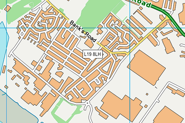 L19 8LH map - OS VectorMap District (Ordnance Survey) L19 8LH map - OS VectorMap District (Ordnance Survey)