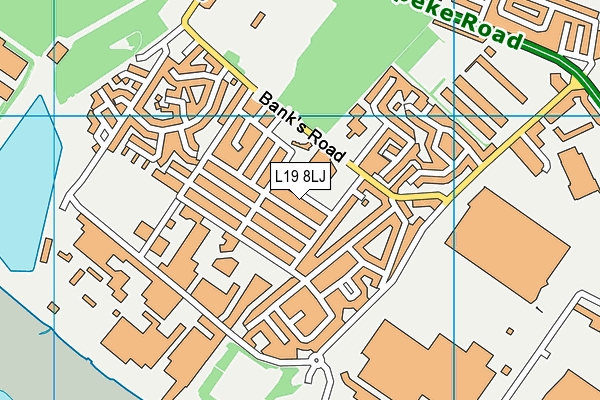 L19 8LJ map - OS VectorMap District (Ordnance Survey) L19 8LJ map - OS VectorMap District (Ordnance Survey)