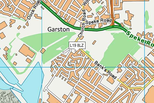 L19 8LZ map - OS VectorMap District (Ordnance Survey) L19 8LZ map - OS VectorMap District (Ordnance Survey)