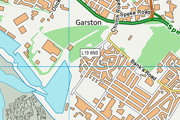L19 8NS map - OS VectorMap District (Ordnance Survey)