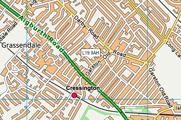 L19 9AH map - OS VectorMap District (Ordnance Survey) L19 9AH map - OS VectorMap District (Ordnance Survey)