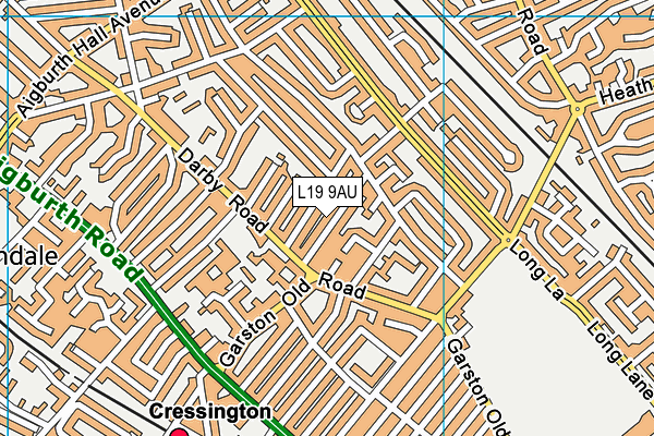 L19 9AU map - OS VectorMap District (Ordnance Survey) L19 9AU map - OS VectorMap District (Ordnance Survey)