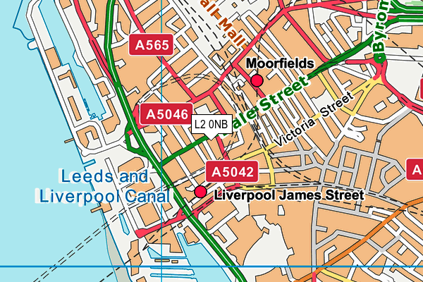 L2 0NB map - OS VectorMap District (Ordnance Survey) L2 0NB map - OS VectorMap District (Ordnance Survey)