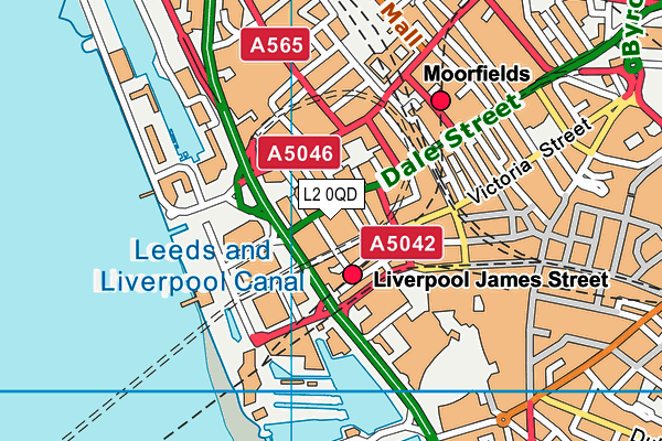 L2 0QD map - OS VectorMap District (Ordnance Survey) L2 0QD map - OS VectorMap District (Ordnance Survey)