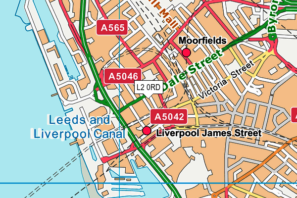 L2 0RD map - OS VectorMap District (Ordnance Survey) L2 0RD map - OS VectorMap District (Ordnance Survey)