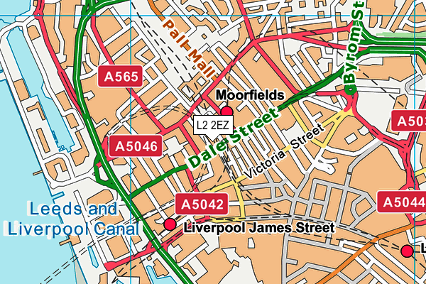 L2 2EZ map - OS VectorMap District (Ordnance Survey) L2 2EZ map - OS VectorMap District (Ordnance Survey)