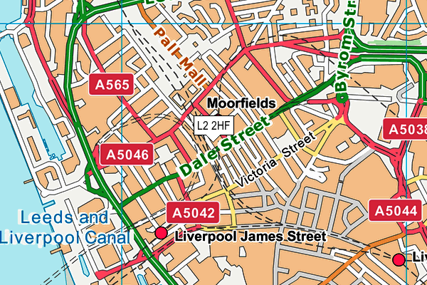 L2 2HF map - OS VectorMap District (Ordnance Survey) L2 2HF map - OS VectorMap District (Ordnance Survey)
