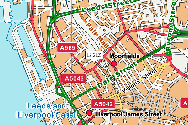 L2 2LZ map - OS VectorMap District (Ordnance Survey) L2 2LZ map - OS VectorMap District (Ordnance Survey)