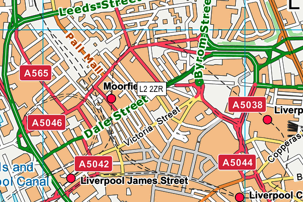 L2 2ZR map - OS VectorMap District (Ordnance Survey) L2 2ZR map - OS VectorMap District (Ordnance Survey)