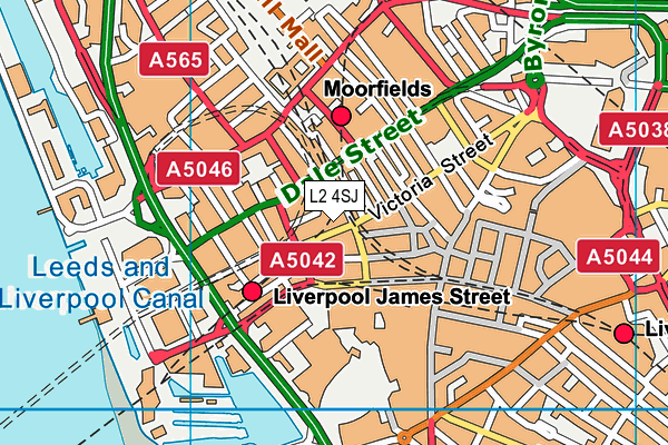 L2 4SJ map - OS VectorMap District (Ordnance Survey) L2 4SJ map - OS VectorMap District (Ordnance Survey)