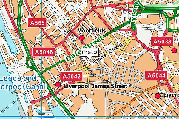 L2 5QQ map - OS VectorMap District (Ordnance Survey) L2 5QQ map - OS VectorMap District (Ordnance Survey)