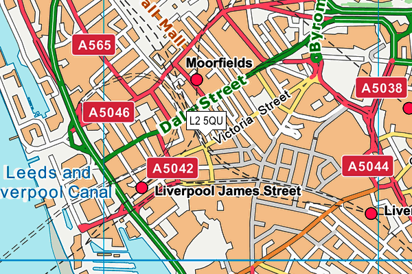 L2 5QU map - OS VectorMap District (Ordnance Survey) L2 5QU map - OS VectorMap District (Ordnance Survey)