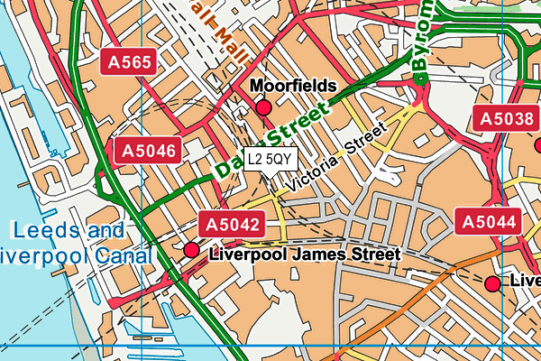 L2 5QY map - OS VectorMap District (Ordnance Survey) L2 5QY map - OS VectorMap District (Ordnance Survey)