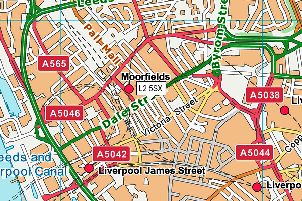 L2 5SX map - OS VectorMap District (Ordnance Survey) L2 5SX map - OS VectorMap District (Ordnance Survey)