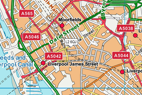 L2 6QJ map - OS VectorMap District (Ordnance Survey) L2 6QJ map - OS VectorMap District (Ordnance Survey)