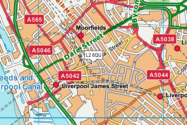 L2 6QU map - OS VectorMap District (Ordnance Survey) L2 6QU map - OS VectorMap District (Ordnance Survey)