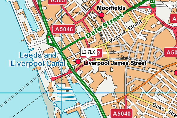 L2 7LX map - OS VectorMap District (Ordnance Survey) L2 7LX map - OS VectorMap District (Ordnance Survey)