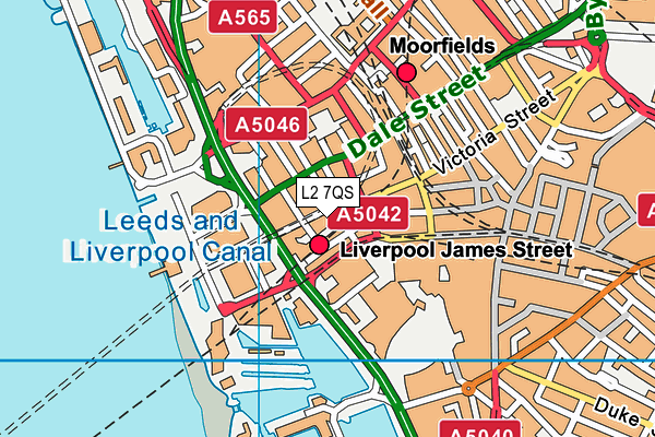 L2 7QS map - OS VectorMap District (Ordnance Survey) L2 7QS map - OS VectorMap District (Ordnance Survey)