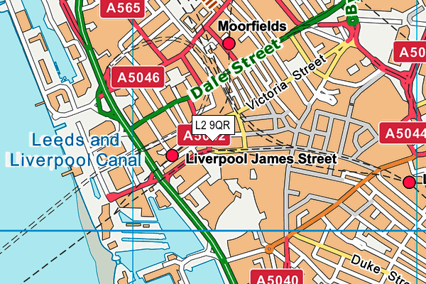 L2 9QR map - OS VectorMap District (Ordnance Survey)