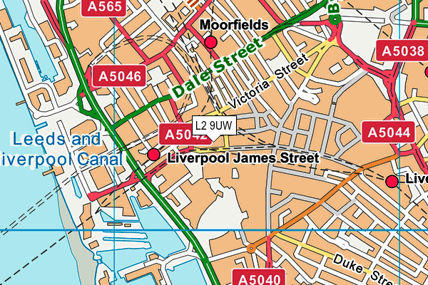 L2 9UW map - OS VectorMap District (Ordnance Survey) L2 9UW map - OS VectorMap District (Ordnance Survey)