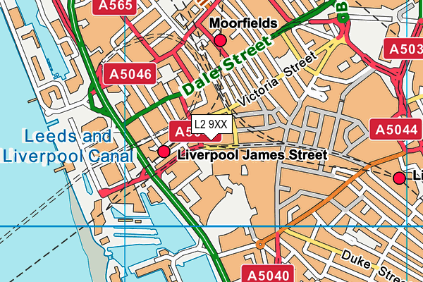 L2 9XX map - OS VectorMap District (Ordnance Survey)