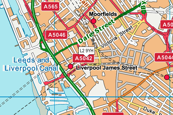 L2 9YH map - OS VectorMap District (Ordnance Survey) L2 9YH map - OS VectorMap District (Ordnance Survey)