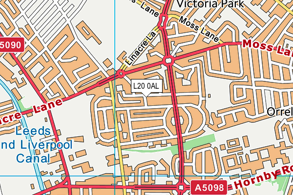 L20 0AL map - OS VectorMap District (Ordnance Survey) L20 0AL map - OS VectorMap District (Ordnance Survey)