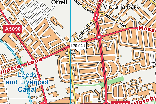 L20 0AU map - OS VectorMap District (Ordnance Survey) L20 0AU map - OS VectorMap District (Ordnance Survey)