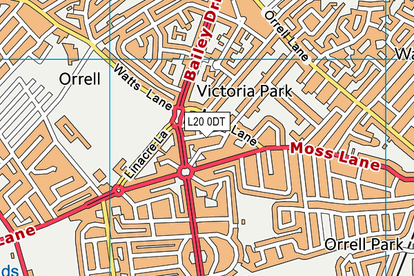 L20 0DT map - OS VectorMap District (Ordnance Survey) L20 0DT map - OS VectorMap District (Ordnance Survey)