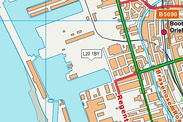 L20 1BY map - OS VectorMap District (Ordnance Survey) L20 1BY map - OS VectorMap District (Ordnance Survey)
