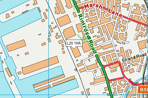 L20 1HA map - OS VectorMap District (Ordnance Survey) L20 1HA map - OS VectorMap District (Ordnance Survey)