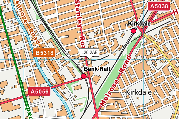 L20 2AE map - OS VectorMap District (Ordnance Survey) L20 2AE map - OS VectorMap District (Ordnance Survey)