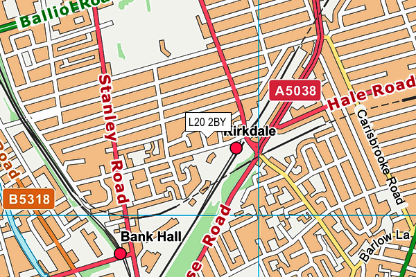 L20 2BY map - OS VectorMap District (Ordnance Survey) L20 2BY map - OS VectorMap District (Ordnance Survey)