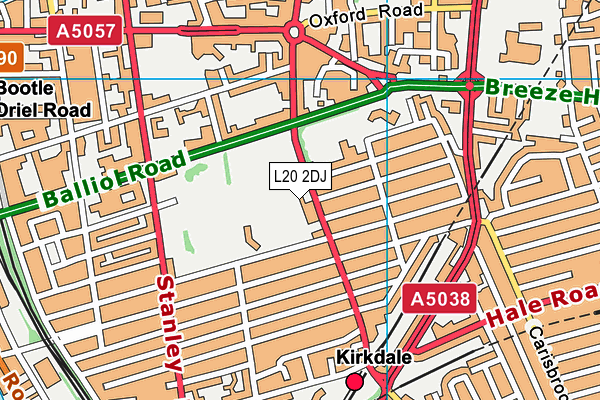 L20 2DJ map - OS VectorMap District (Ordnance Survey) L20 2DJ map - OS VectorMap District (Ordnance Survey)