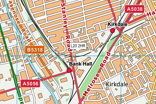 L20 2HR map - OS VectorMap District (Ordnance Survey) L20 2HR map - OS VectorMap District (Ordnance Survey)