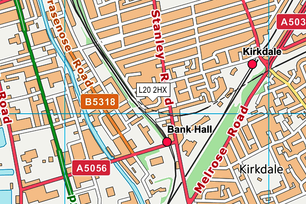 L20 2HX map - OS VectorMap District (Ordnance Survey) L20 2HX map - OS VectorMap District (Ordnance Survey)