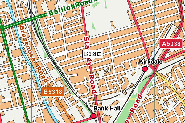 L20 2HZ map - OS VectorMap District (Ordnance Survey) L20 2HZ map - OS VectorMap District (Ordnance Survey)