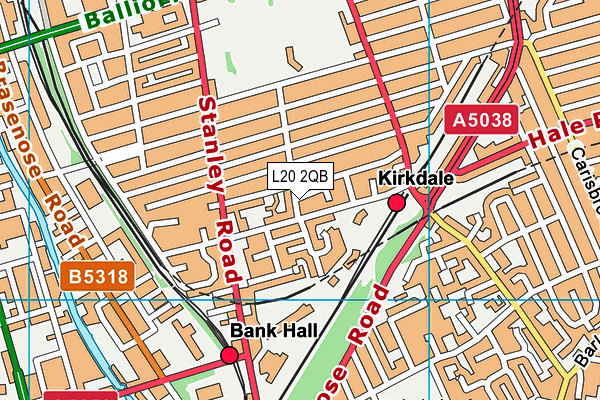 L20 2QB map - OS VectorMap District (Ordnance Survey) L20 2QB map - OS VectorMap District (Ordnance Survey)