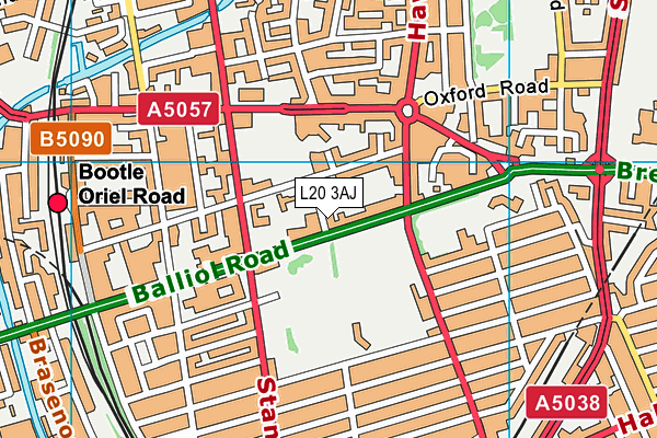 L20 3AJ map - OS VectorMap District (Ordnance Survey) L20 3AJ map - OS VectorMap District (Ordnance Survey)
