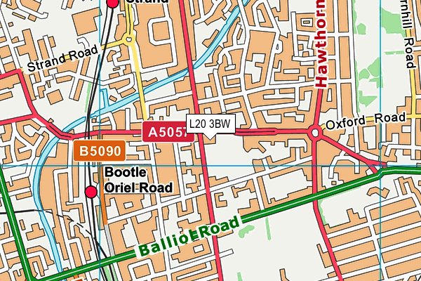 L20 3BW map - OS VectorMap District (Ordnance Survey) L20 3BW map - OS VectorMap District (Ordnance Survey)
