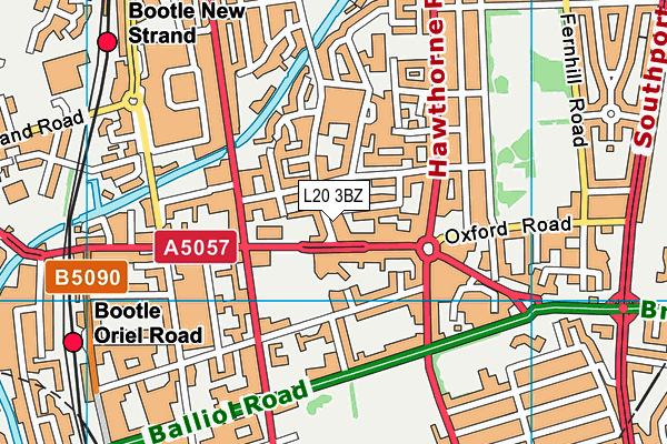 L20 3BZ map - OS VectorMap District (Ordnance Survey) L20 3BZ map - OS VectorMap District (Ordnance Survey)