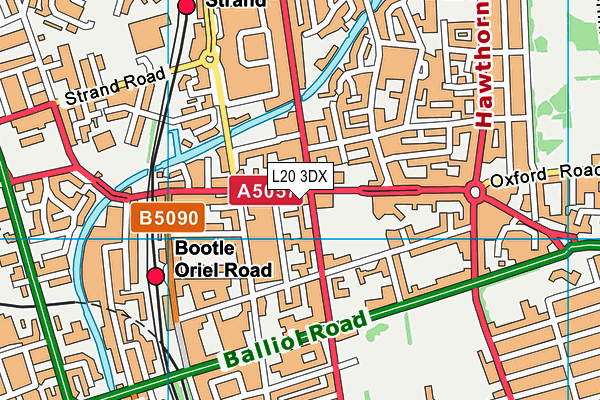L20 3DX map - OS VectorMap District (Ordnance Survey) L20 3DX map - OS VectorMap District (Ordnance Survey)