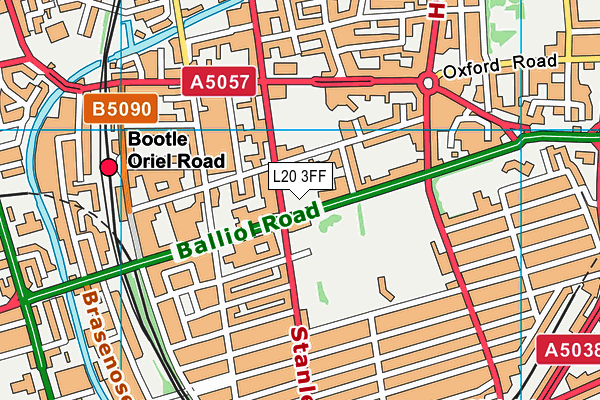 L20 3FF map - OS VectorMap District (Ordnance Survey) L20 3FF map - OS VectorMap District (Ordnance Survey)